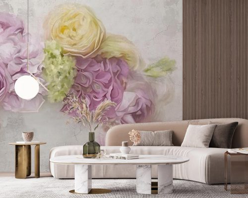3D Peony Flower Wallpaper Mural A10012300