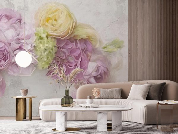 3D Peony Flower Wallpaper Mural A10012300