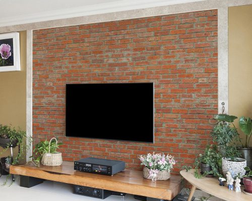 Brick Effect TV Room Wallpaper Mural A10015500