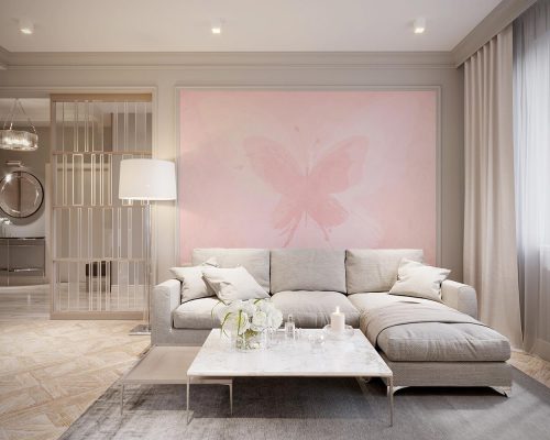 The queen butterfly living room wallpaper mural A10026700