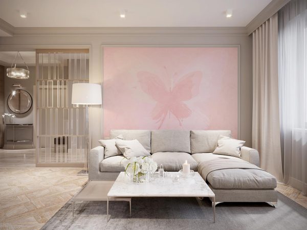 The queen butterfly living room wallpaper mural A10026700