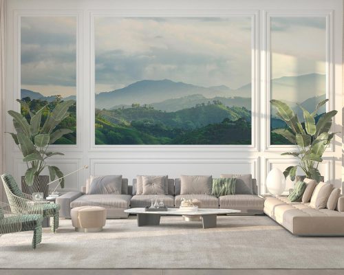 Chai mountains living room wallpaper mural A10034400