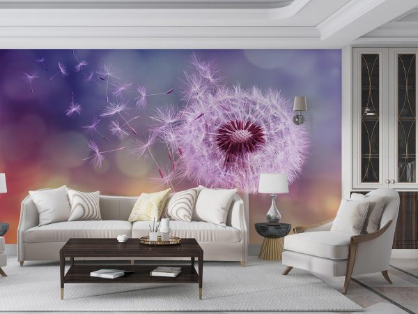 The dandelion departure living room wallpaper mural A10035900