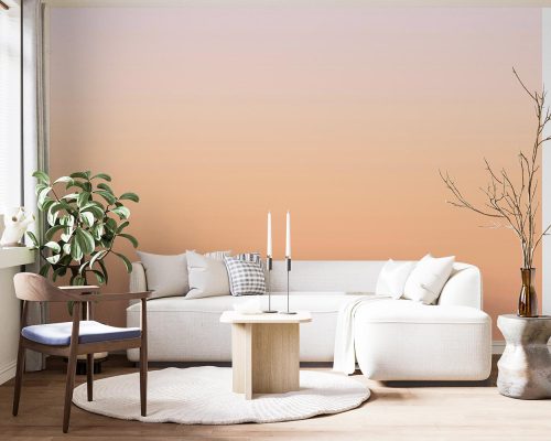 Orange yellow gradient living room wallpaper mural A10037500