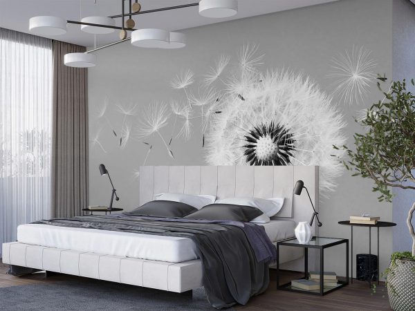 Dandelion in the wind bedroom wallpaper mural A10038800