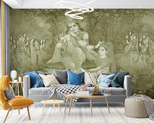 The Indian king living room wallpaper mural A10039400