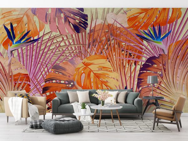 Tropical Leaves Wallpaper Mural A10045000