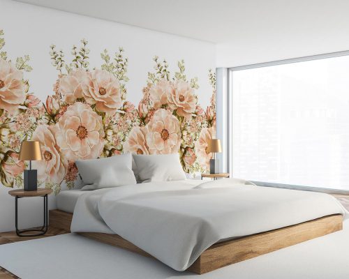 Large Flowers Wallpaper Mural A11011310
