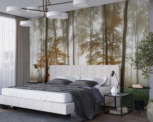 Foggy Autumn Jungle Wallpaper Mural A10052500 suitable for bedroom