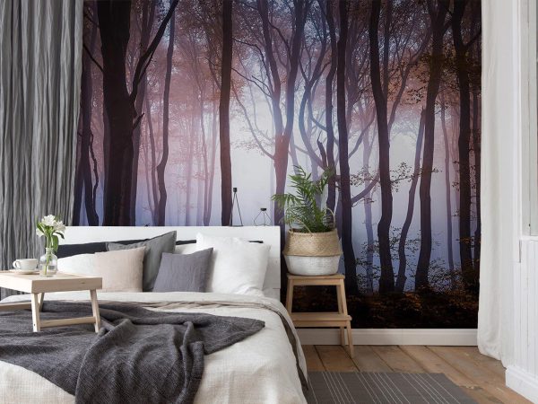 Foggy Autumn Jungle Wallpaper Mural A10053900 bedroom