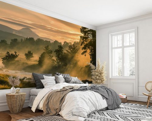River and Jungle at Sunset Wallpaper Mural A10055800 bedroom