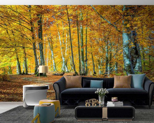 Autumn Jungle Wallpaper Mural A10058400 for living room