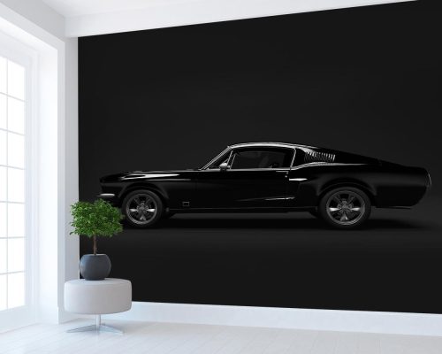 Black Sport Ford Mustang Wallpaper Mural A10060700