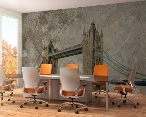 Cream Tower Bridge of England Wallpaper Mural A10061600 for office