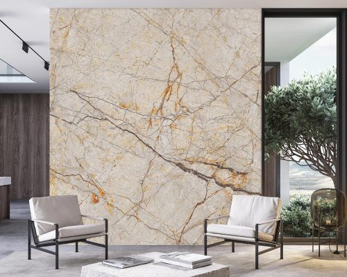 Cream Marble Stone Wallpaper Mural A10168700 for living room
