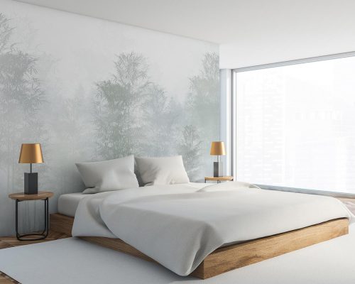 Gray Forest in Mist Wallpaper Mural A10172200 for bedroom