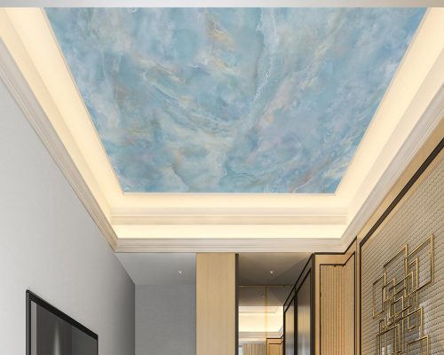 Blue Marble Stone Wallpaper Mural A10175400 for ceiling