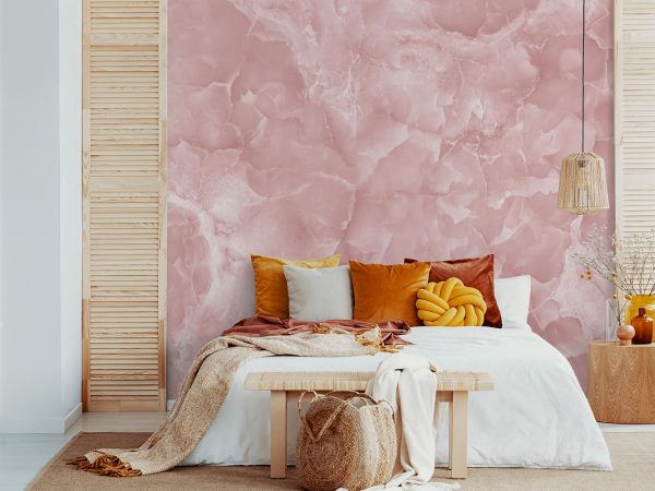 Pink Marble Stone Wallpaper Mural A10176600 for bedroom