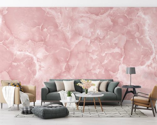 Pink Marble Stone Wallpaper Mural A10176600 for living room