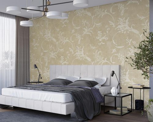 Cream Classic Floral Wallpaper Mural A10179600 for bedroom