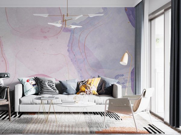 Liquid Pastel Watercolor Wallpaper Mural A10193700 for living room