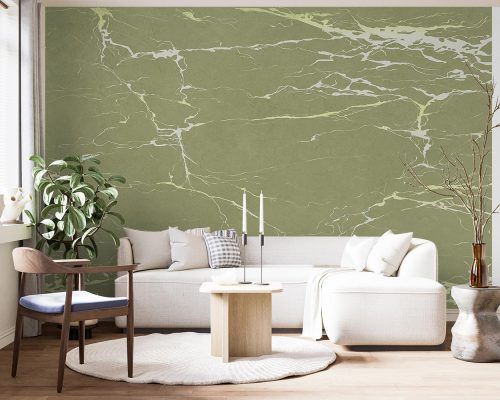 Green Gray Marble Stone Wallpaper Mural A10223500 for living room