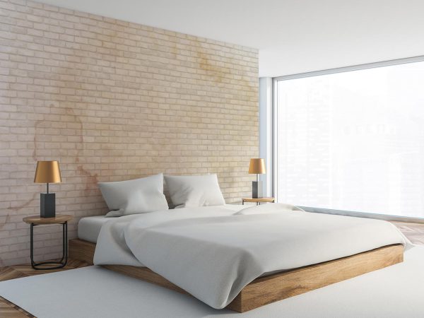 Cream Brick wall Wallpaper Mural A10274800 for bedroom