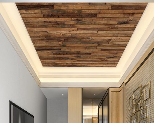 Brown Wooden Slats Wallpaper Mural A10277100 for ceiling