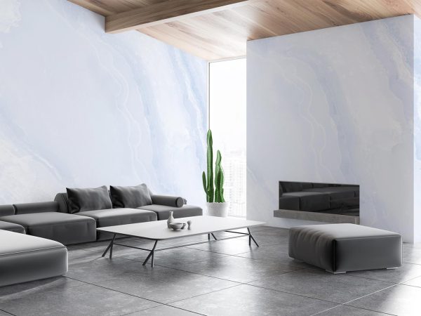 Blue Marble Stone Wallpaper Mural A10278400 for living room