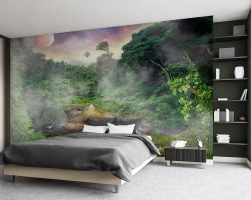 Lush Green Nature Wallpaper Mural A10280900 for bedroom
