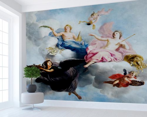Angels among White Clouds Wallpaper Mural A10295200