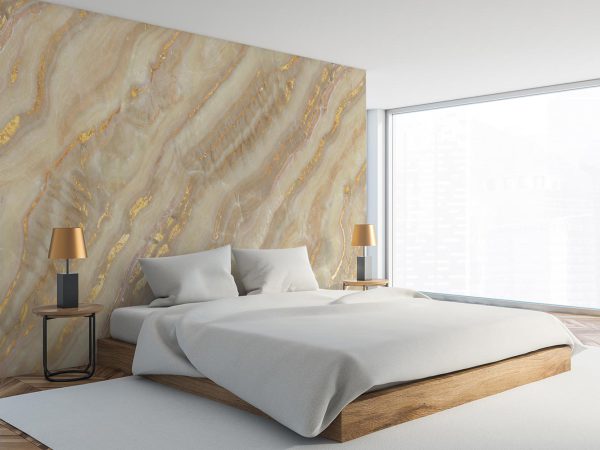 Cream Marble Stone Wallpaper Mural A10297800 for bedroom