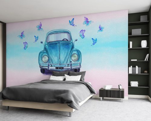 VW Classic Car Wallpaper Mural A12019800 for bedroom