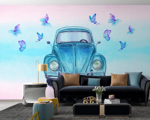 VW Classic Car Wallpaper Mural A12019800 for living room