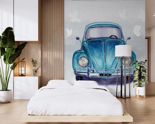 VW Classic Car Wallpaper Mural A12019810 bedroom