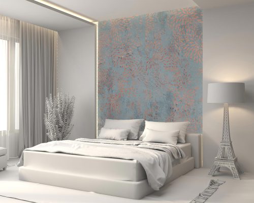 Blue and Cream Patina Wallpaper Mural A13012900 for bedroom