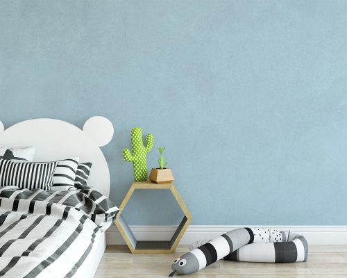 Soft Blue Simple Wallpaper Mural A20010400 for kids room