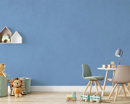 Blue Simple Wallpaper Mural A20011000 for kids
